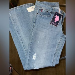 U.S. Polo Assn. Cassidy Boot Cut Light Blue Jeans Size 11/12